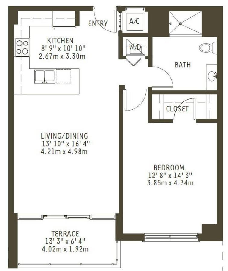 Modern 1 Bedroom Midtown Miami With Free Parking Bagian luar foto